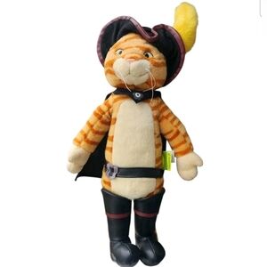 Shrek 2 Puss in Boots Cat Plush Toy Beverly Hills Teddy Bear 2004 DreamWorks 17"